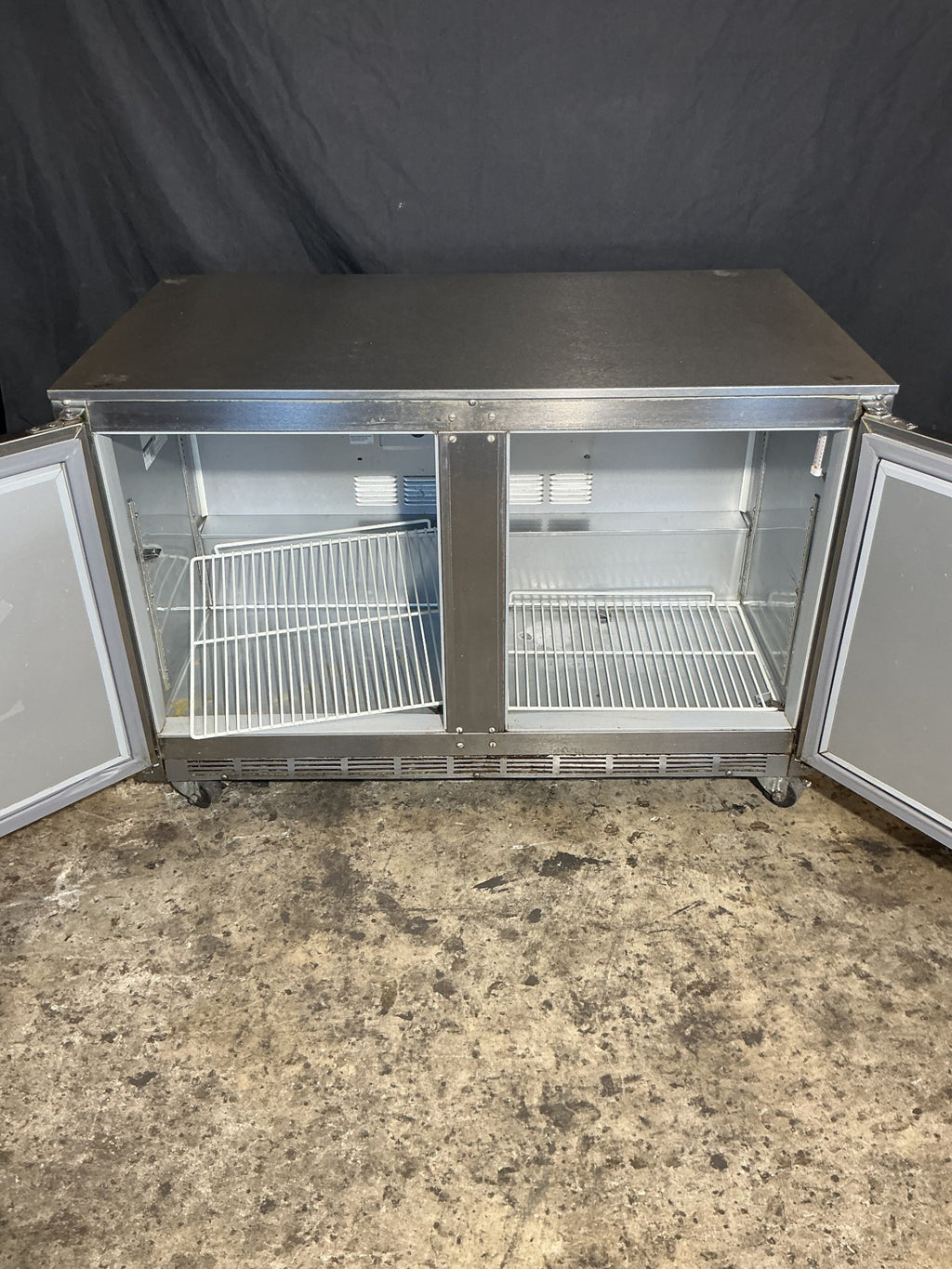 BEVERAGE-AIR UCR48A-23-HMP Refrigerator, Under Counter 2 Swing Doors Stainless Steel 115 VAC