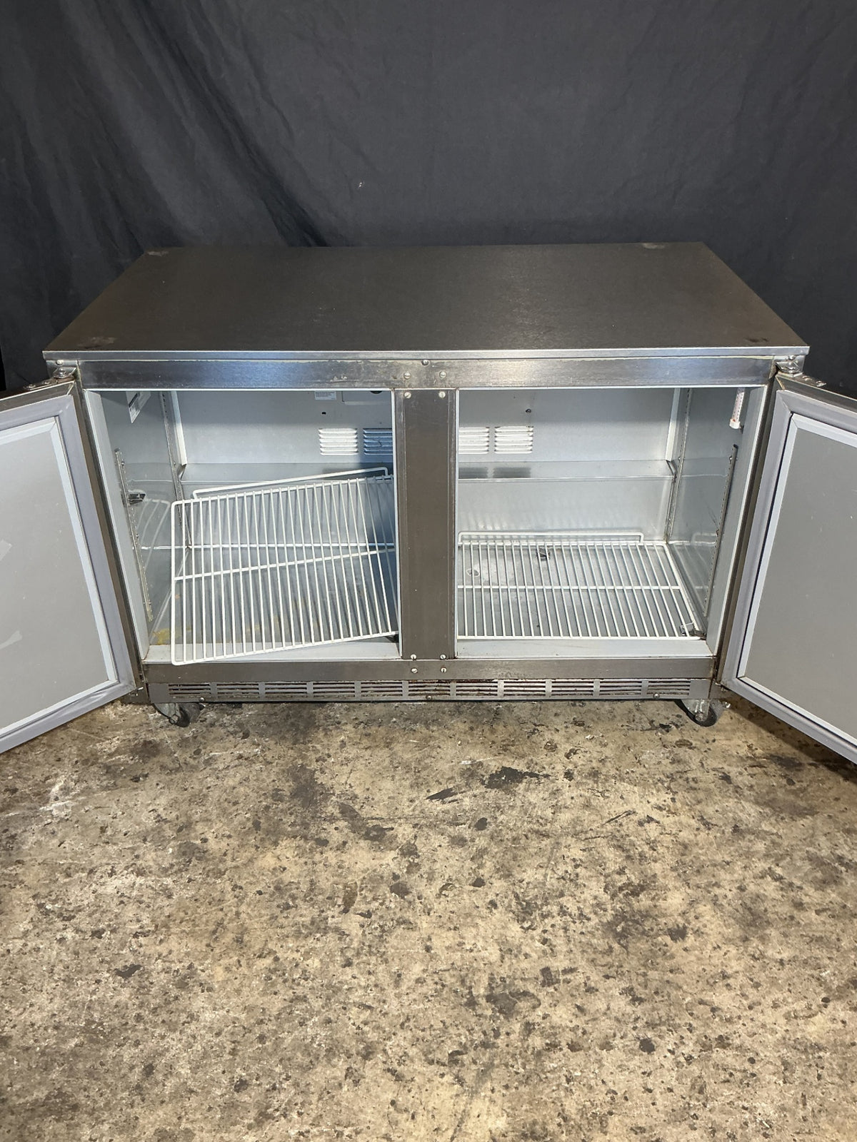 BEVERAGE-AIR UCR48A-23-HMP Refrigerator, Under Counter 2 Swing Doors Stainless Steel 115 VAC
