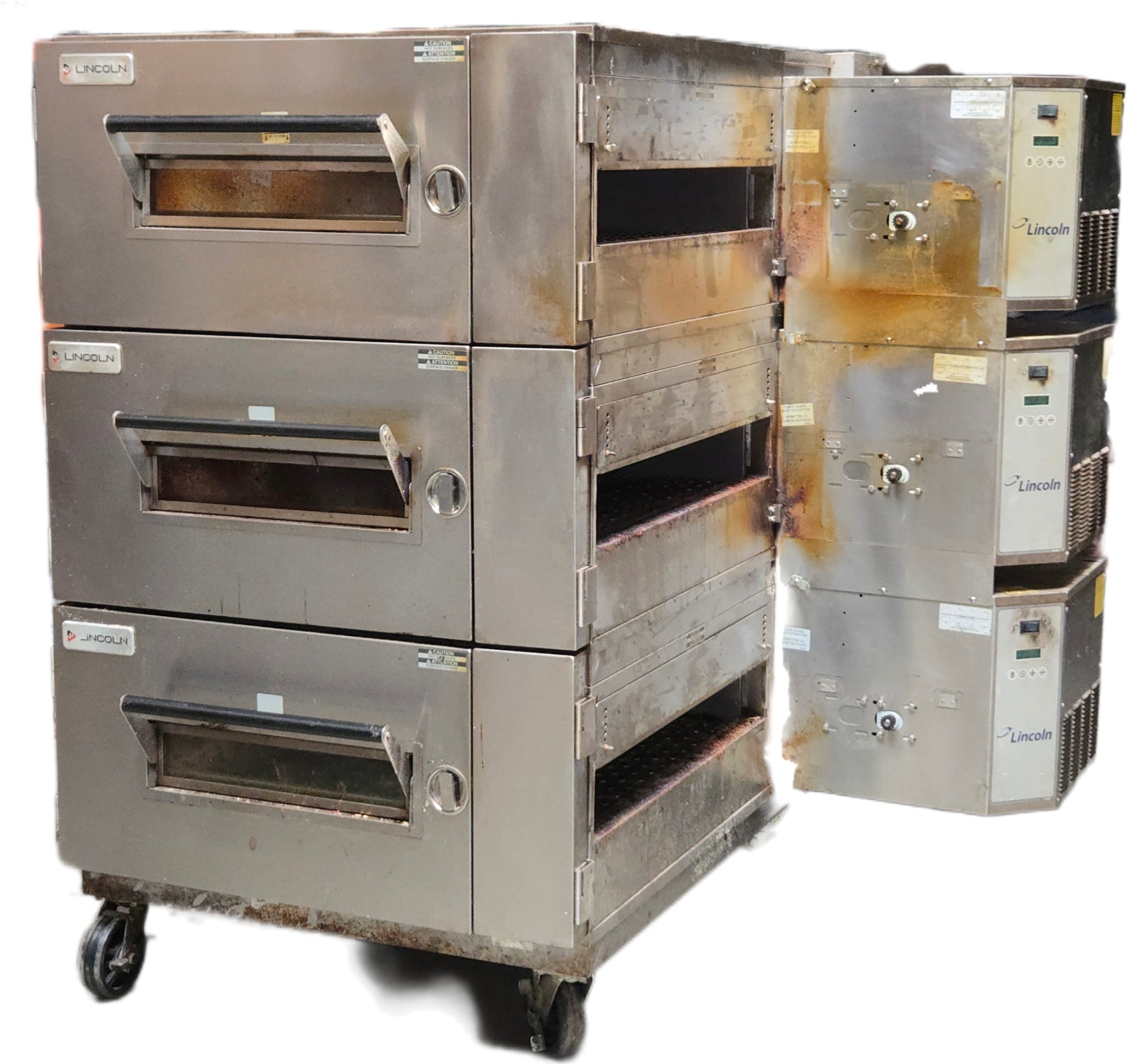 Lincoln Gas Low Profile Triple Impinger Conveyor Pizza Oven - Natural Gas