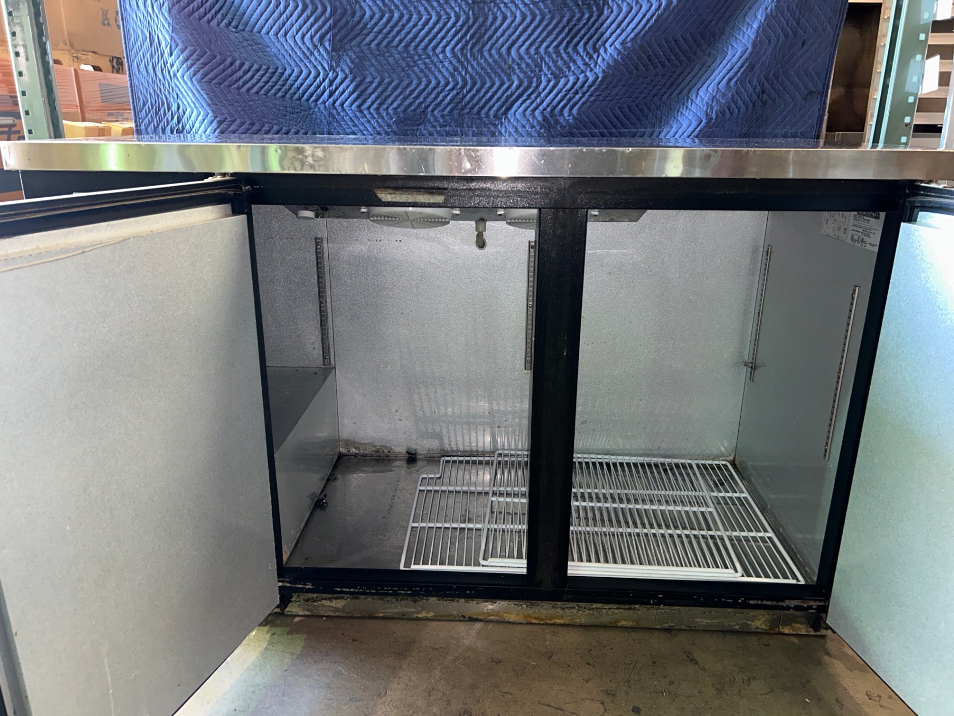 Blue Air Commercial Refrigeration BBB59-2B Two Door Back Bar Refrigerator