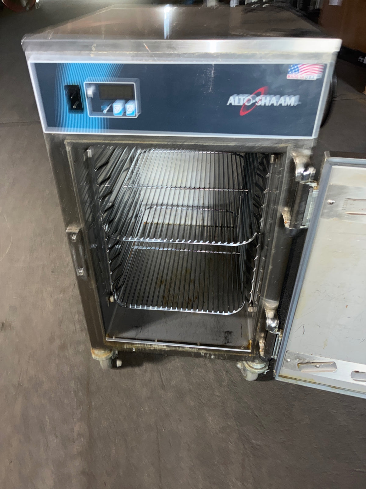 Alto-Shaam 500-S Hot Holding Cabinet, Single Solid Swing Door, Stainless, Mobile