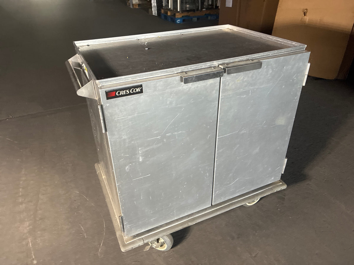 Cres Cor 101172A Service Cart, 2 Solid Swing Doors, Aluminum, Mobile
