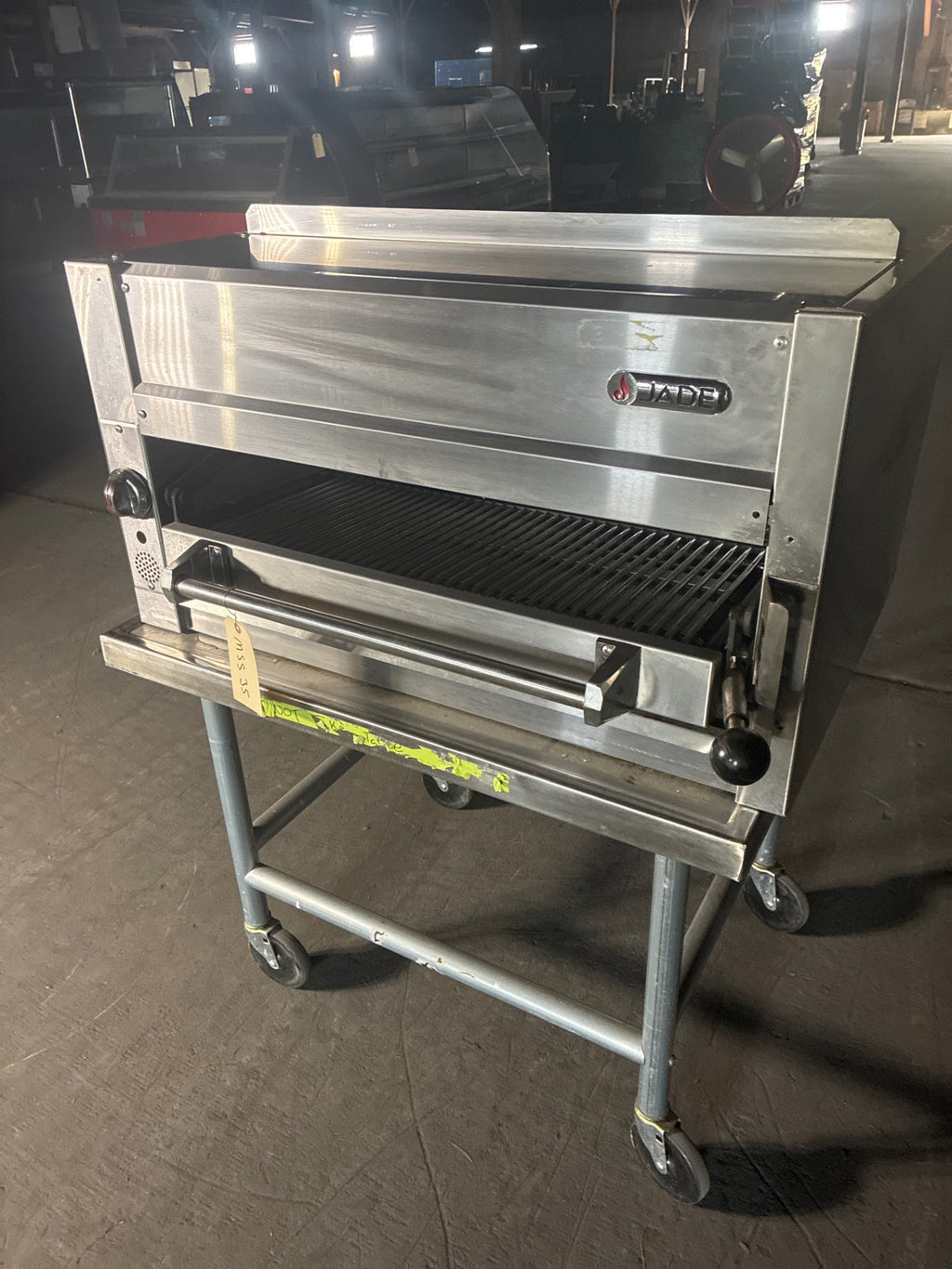 Jade JSB-36-XD-WM Salamander Broiler On Equipment Stand, Stainless, Mobile