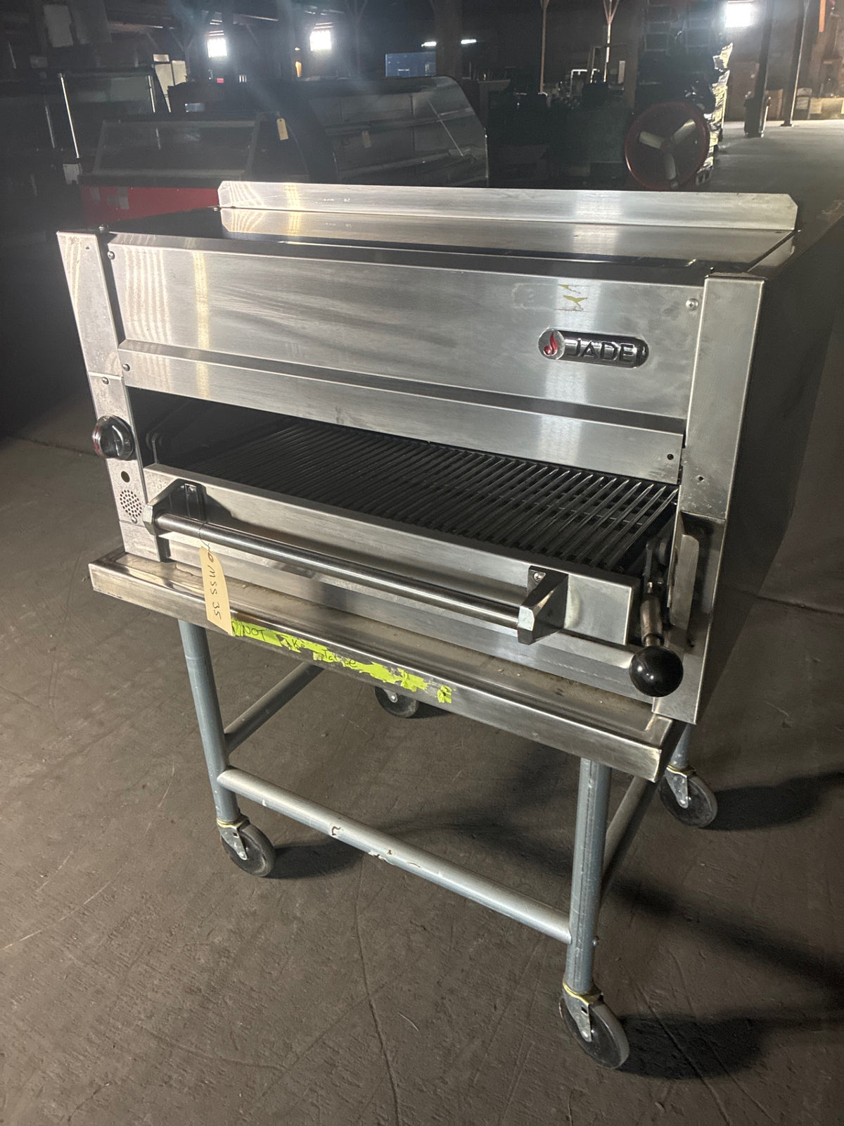 Jade JSB-36-XD-WM Salamander Broiler On Equipment Stand, Stainless, Mobile