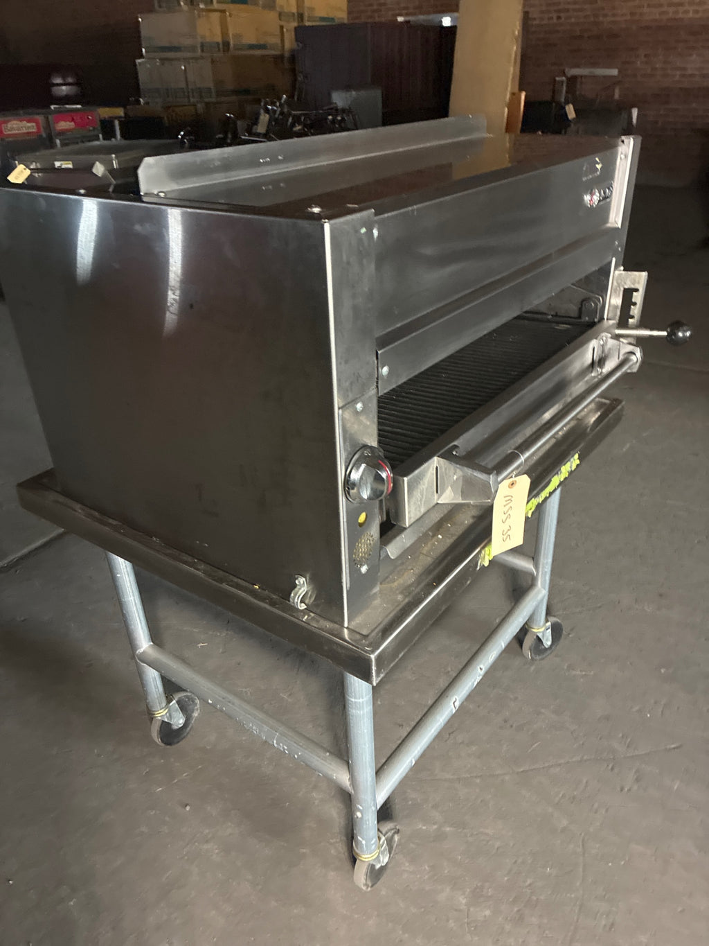Jade JSB-36-XD-WM Salamander Broiler On Equipment Stand, Stainless, Mobile