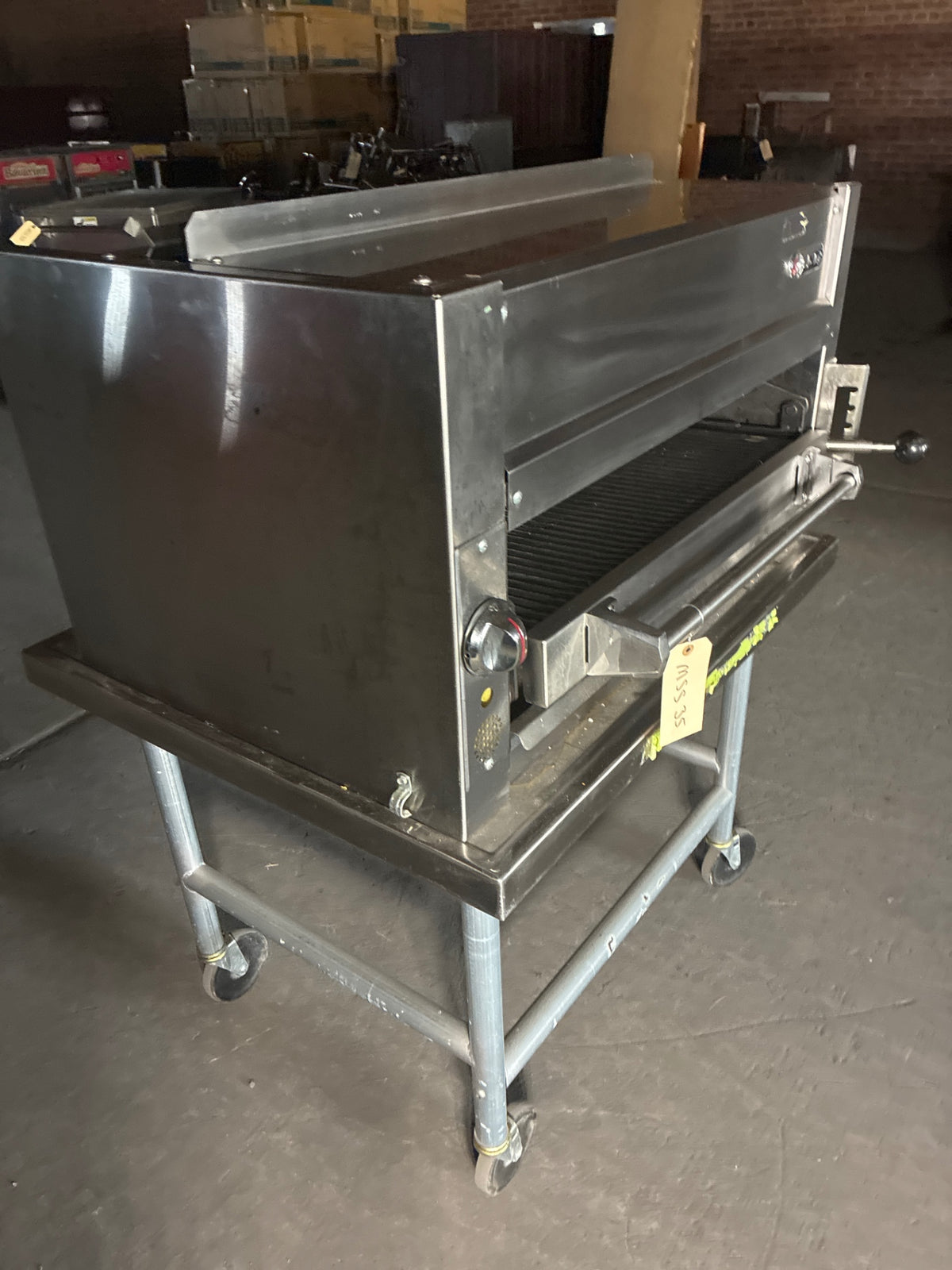 Jade JSB-36-XD-WM Salamander Broiler On Equipment Stand, Stainless, Mobile