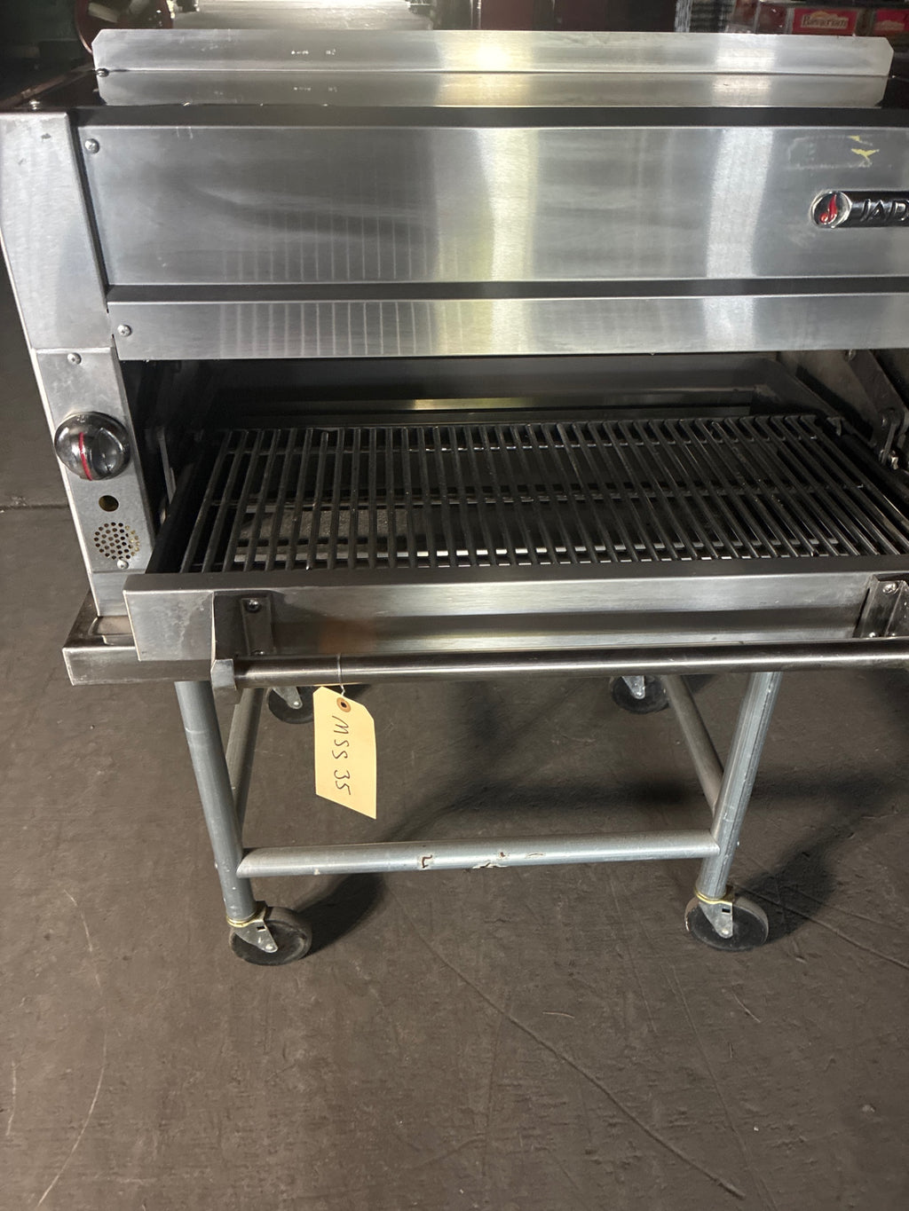 Jade JSB-36-XD-WM Salamander Broiler On Equipment Stand, Stainless, Mobile
