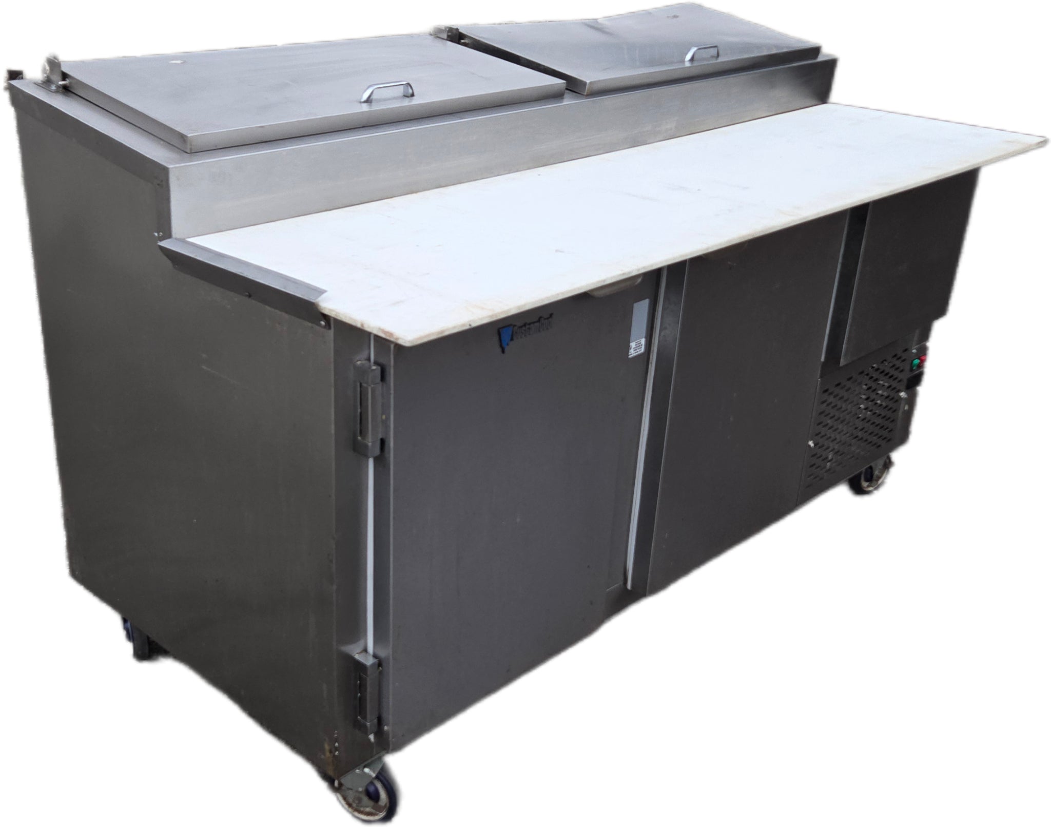 CustomCool Two-door Stainless Steel Refrigerated Pizza Prep Table