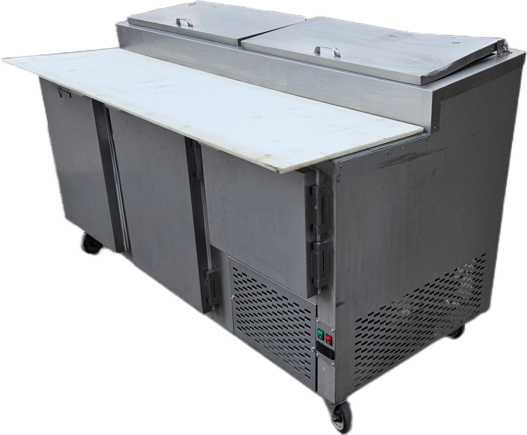 CustomCool Two-door Stainless Steel Refrigerated Pizza Prep Table