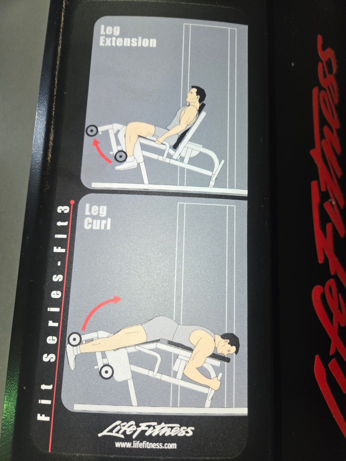Life Fitness Fit Series Fit 3 Trainer Machine With Leg Extension, Leg Curl, Leg Pull Down, Lat Pull Down, And Low Row With Side Panels