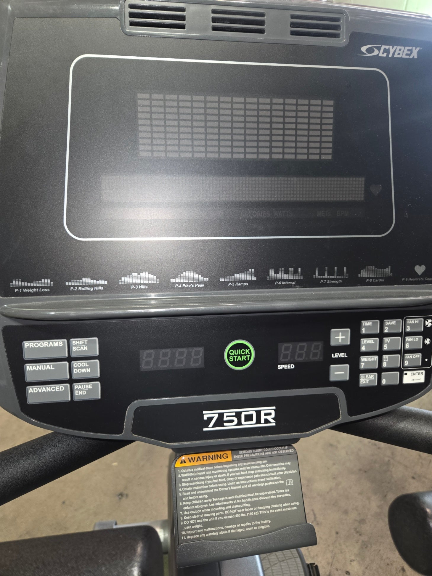 Cybex 770R Recumbent Stationary Bike