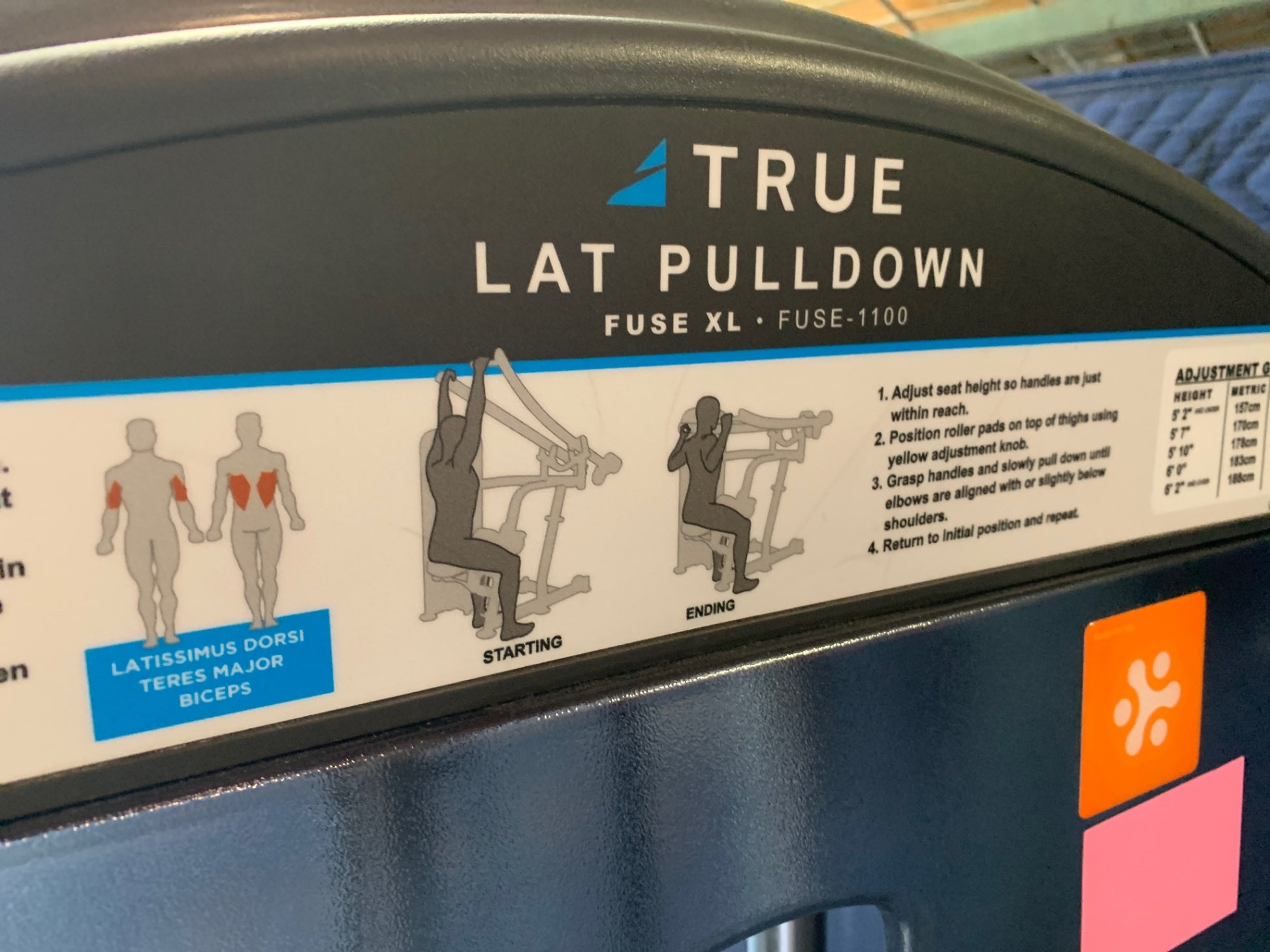 True Fuse 1100 Lat Pull-down Machine