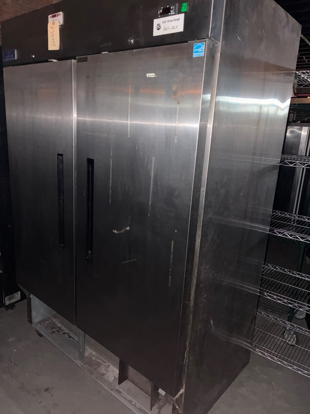 Arctic Air AR49E Refrigerator, Two Solid Swing Doors, Upright, Mobile