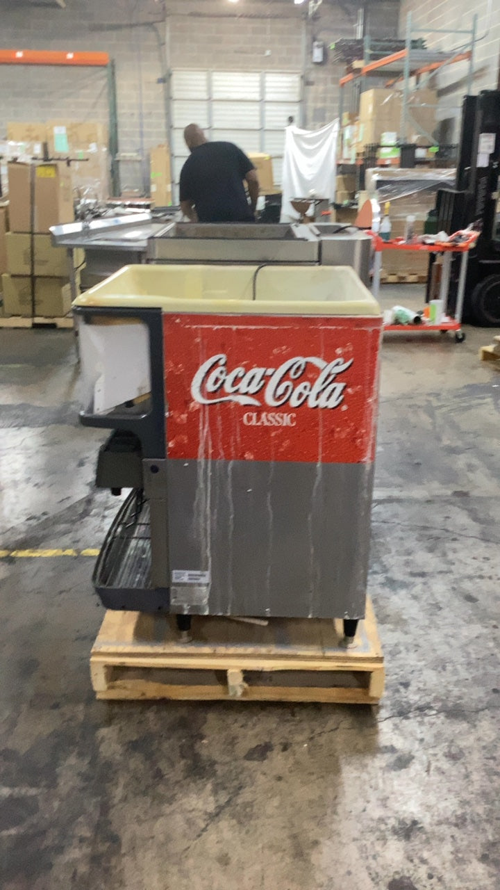 CORNELIUS EVAL8 Beverage Dispenser, Countertop, 8-Valve Ice-Cooled Coca-Cola Classic Branded
