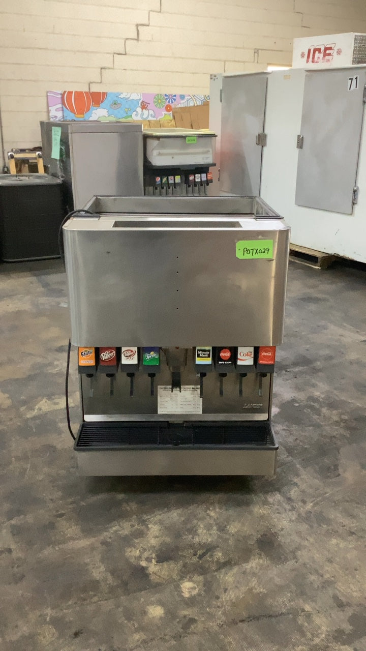 Lancer LAN-CE 1500 Soda Dispenser, Countertop Ice & Beverage 6 Valve Stainless Steel