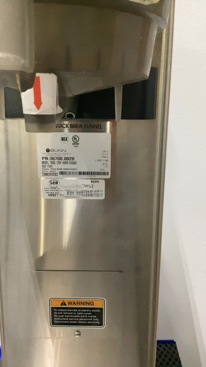 BUNN T830 Coffee Brewer, Quick Brew 120V Electric
