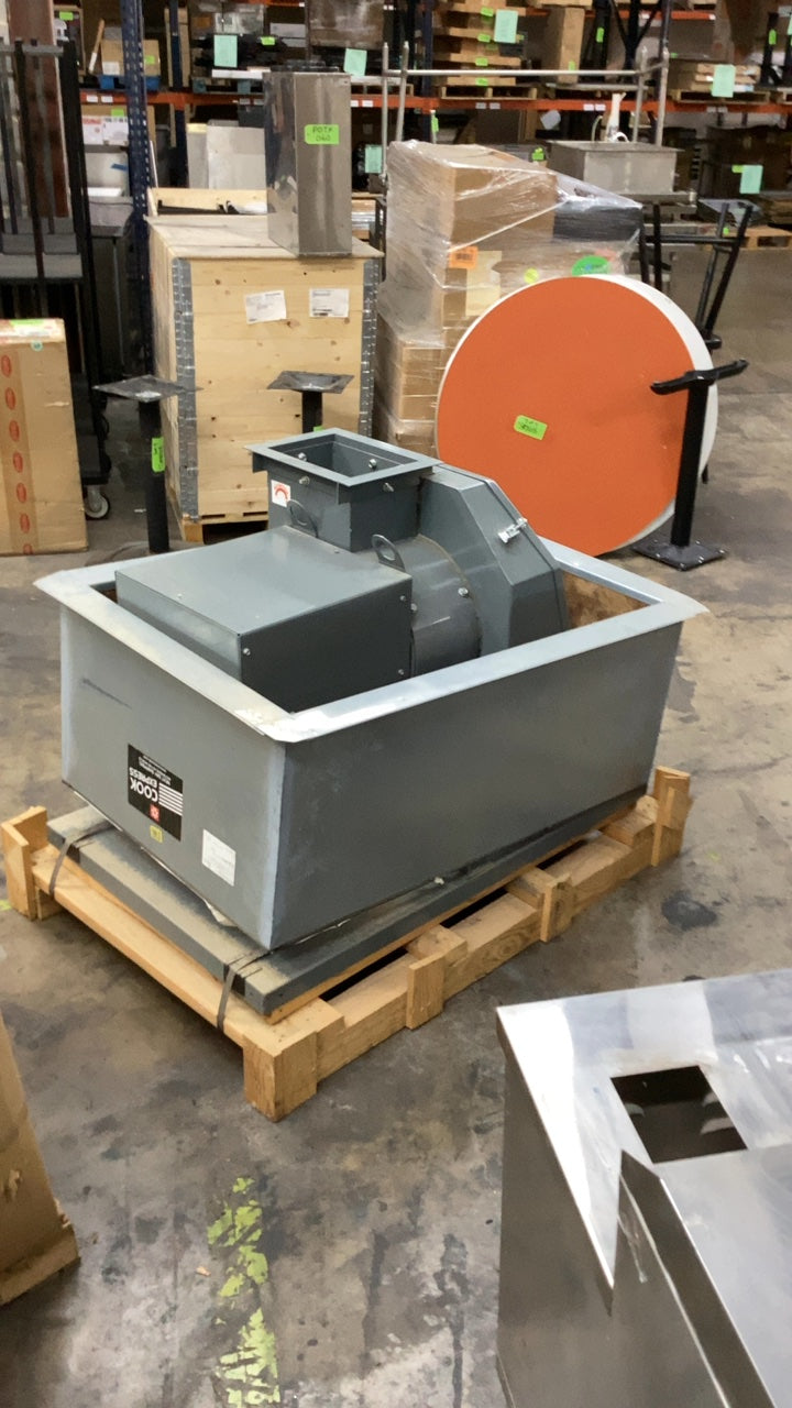 Loren Cook Company 100 OPS Exhaust Fan, Commercial Kitchen 1 HP 460V 3 Phase