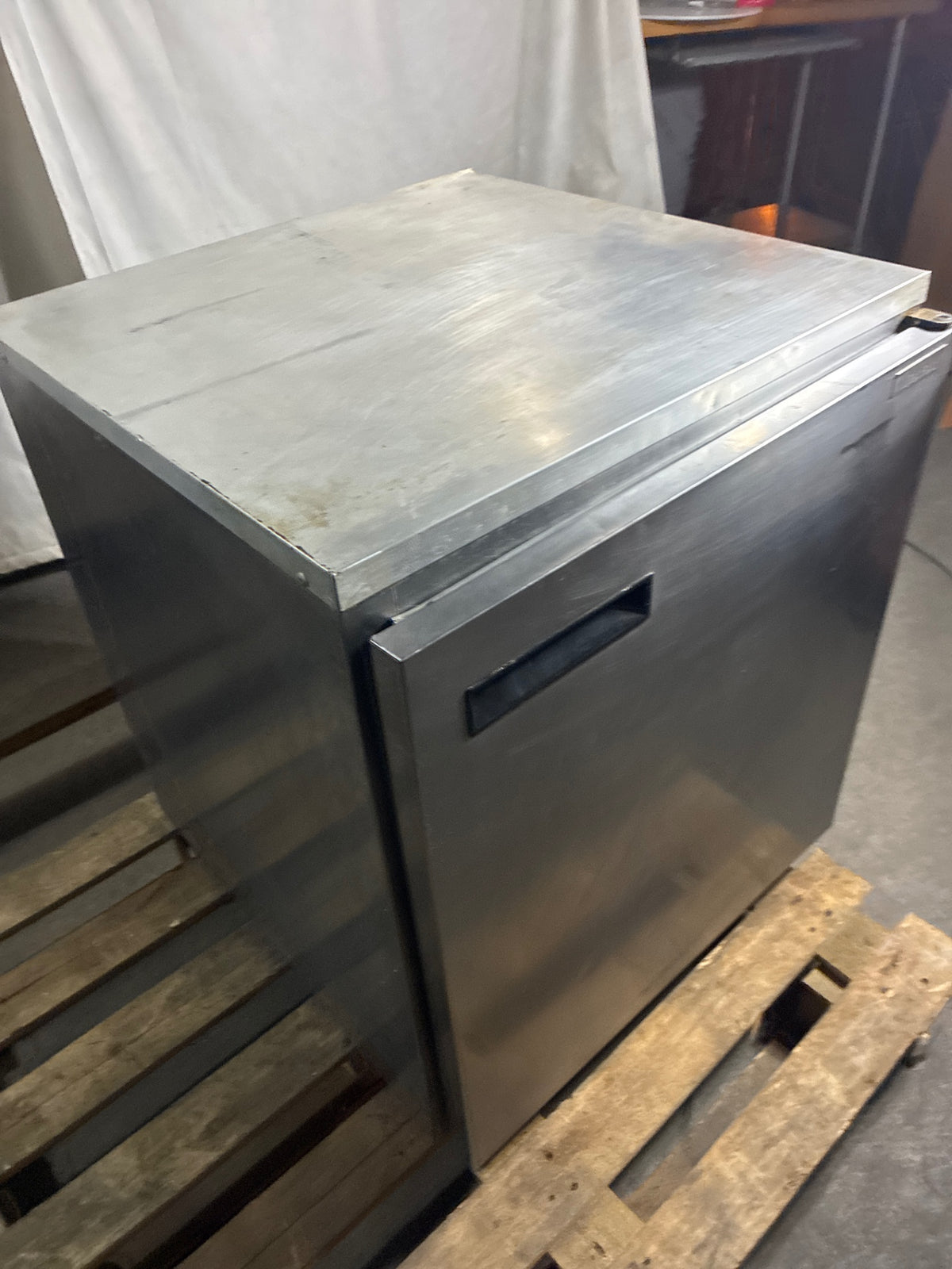 Delfield Refrigerator, UnderCounter, Single Solid Swing Door, Stainless