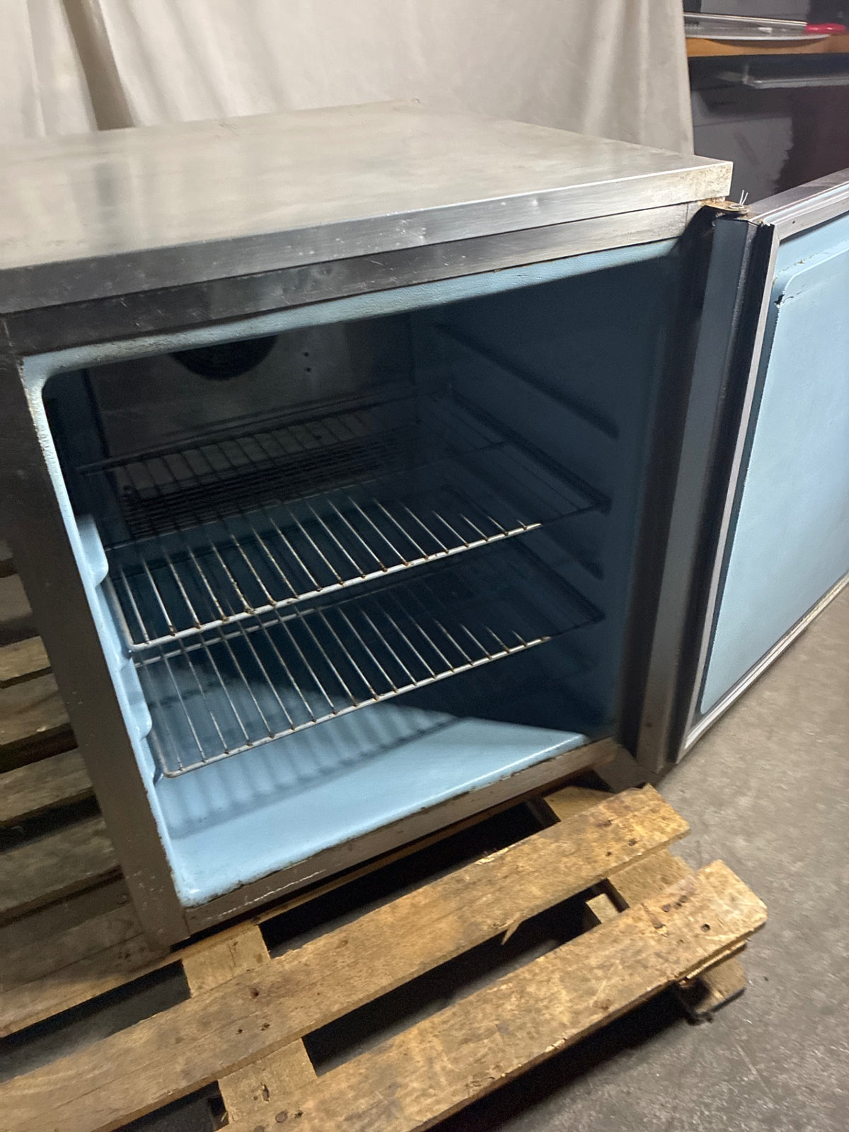 Delfield Refrigerator, UnderCounter, Single Solid Swing Door, Stainless
