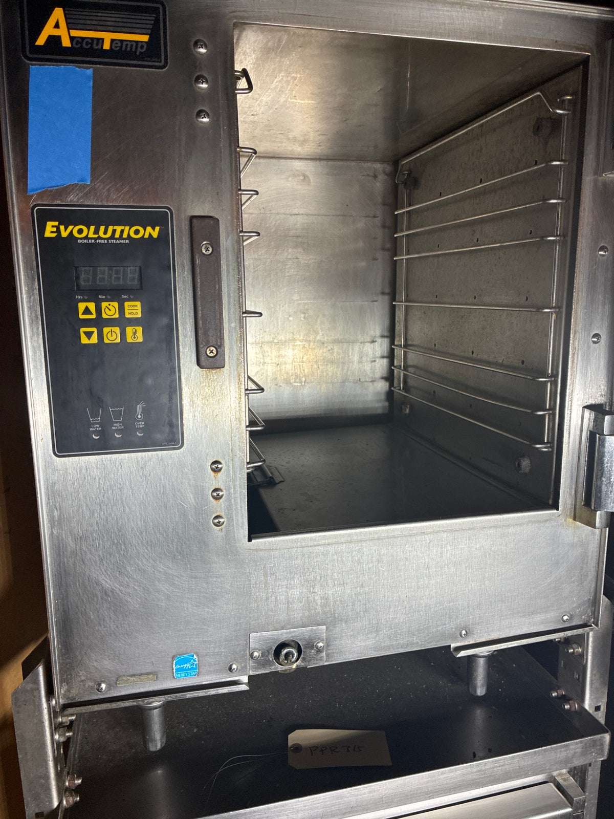 AccuTemp E62083D10000200 Convection Steamer, 1/2 Pan Size, Double Stack, Mobile