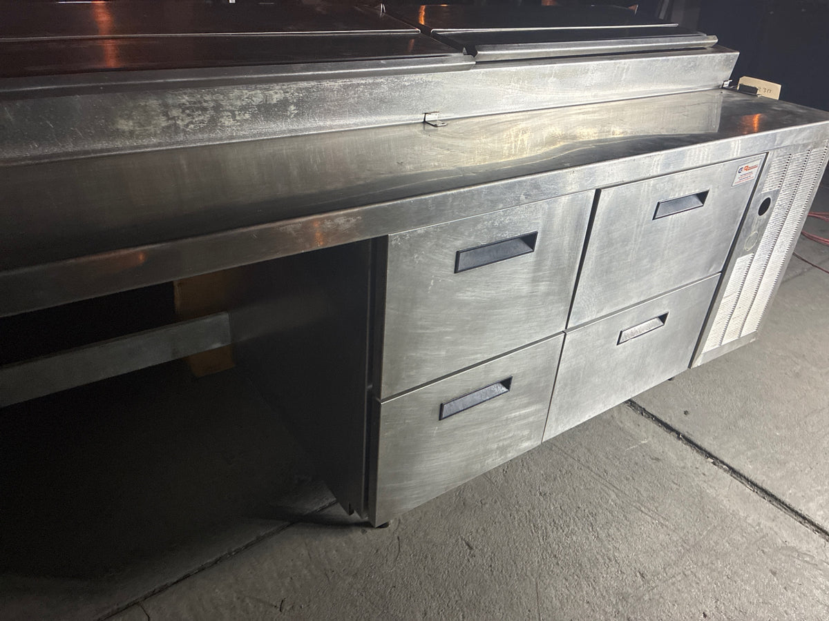Delfield 18RC60V Pizza Prep Table, Refrigerated, 4 Drawers, Stainless