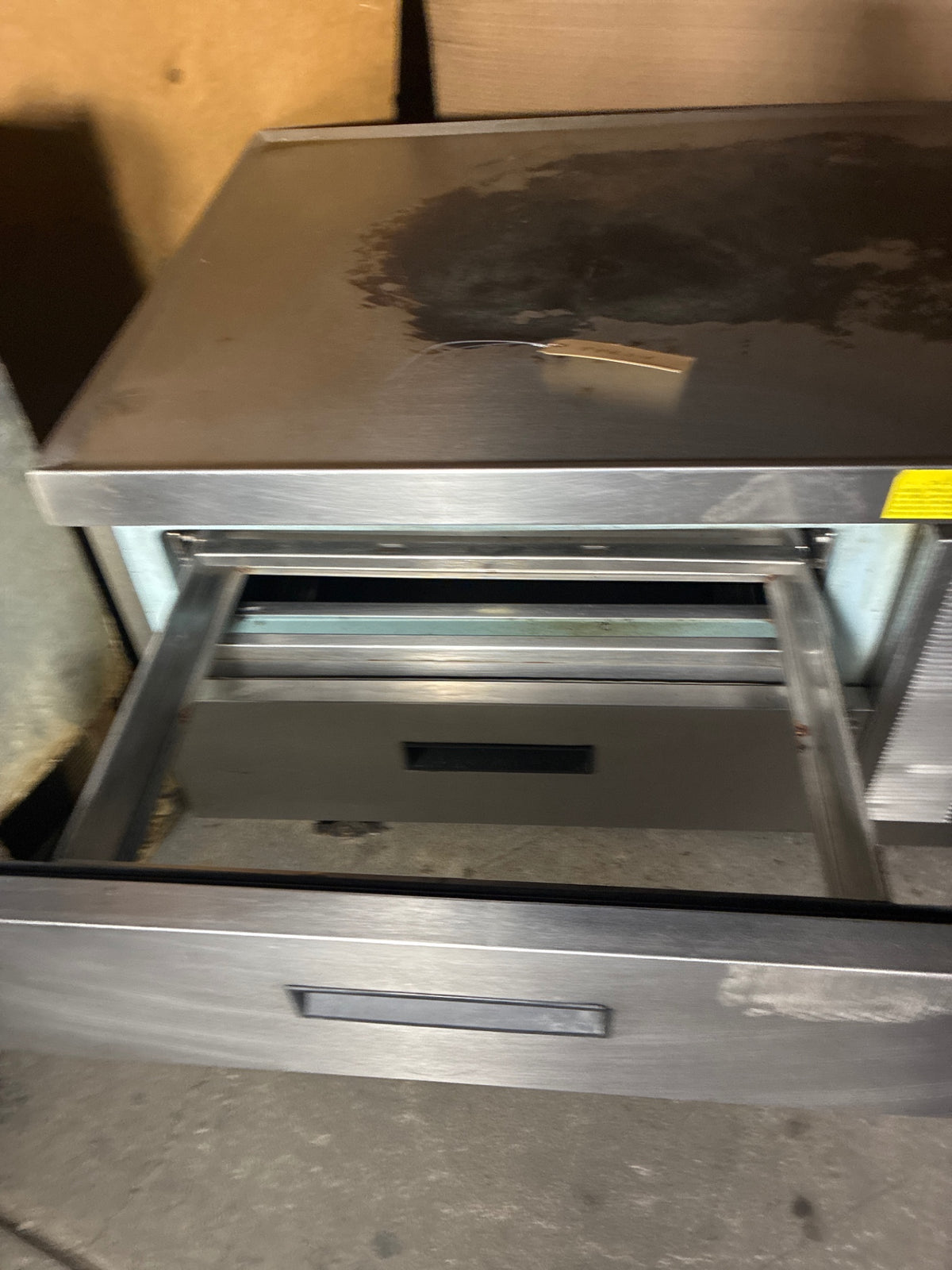 Delfield Chef’s Base, Refrigerated, Two Drawers, Stainless, Mobile