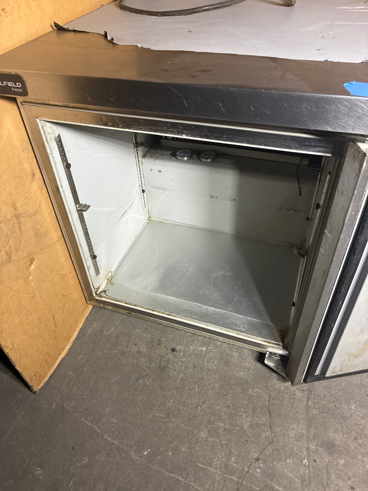 Delfield GUF27P-S Freezer, Under Counter, Single Solid Swing Door, Stainless
