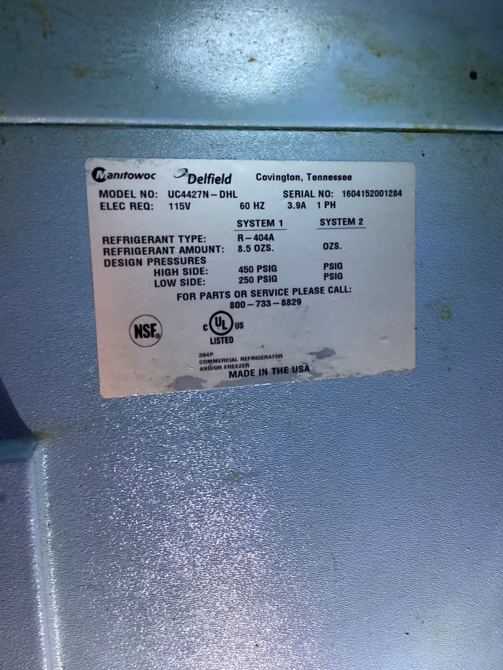 Delfield UC4427N Undercounter Refrigerator