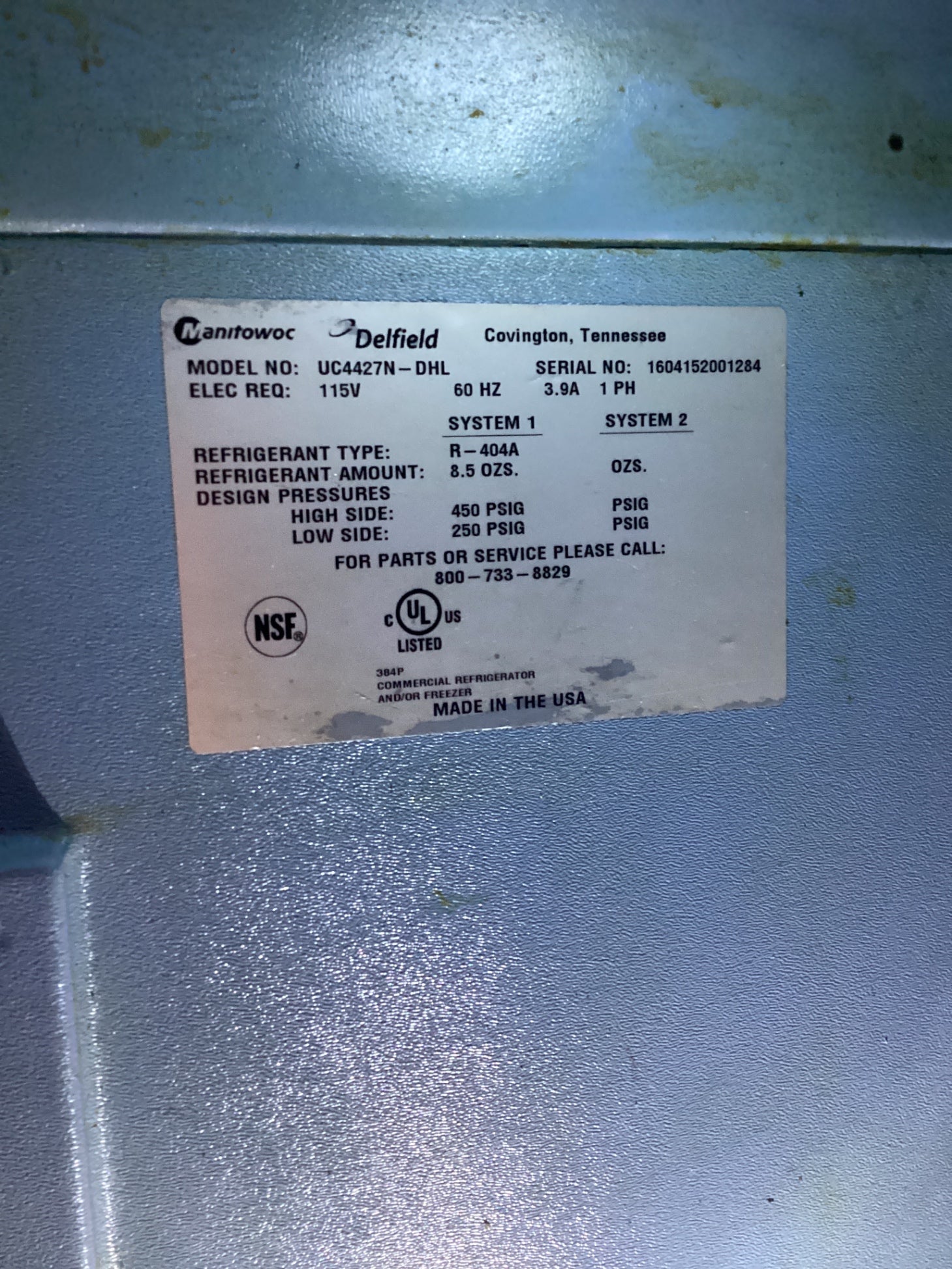 Delfield UC4427N Undercounter Refrigerator
