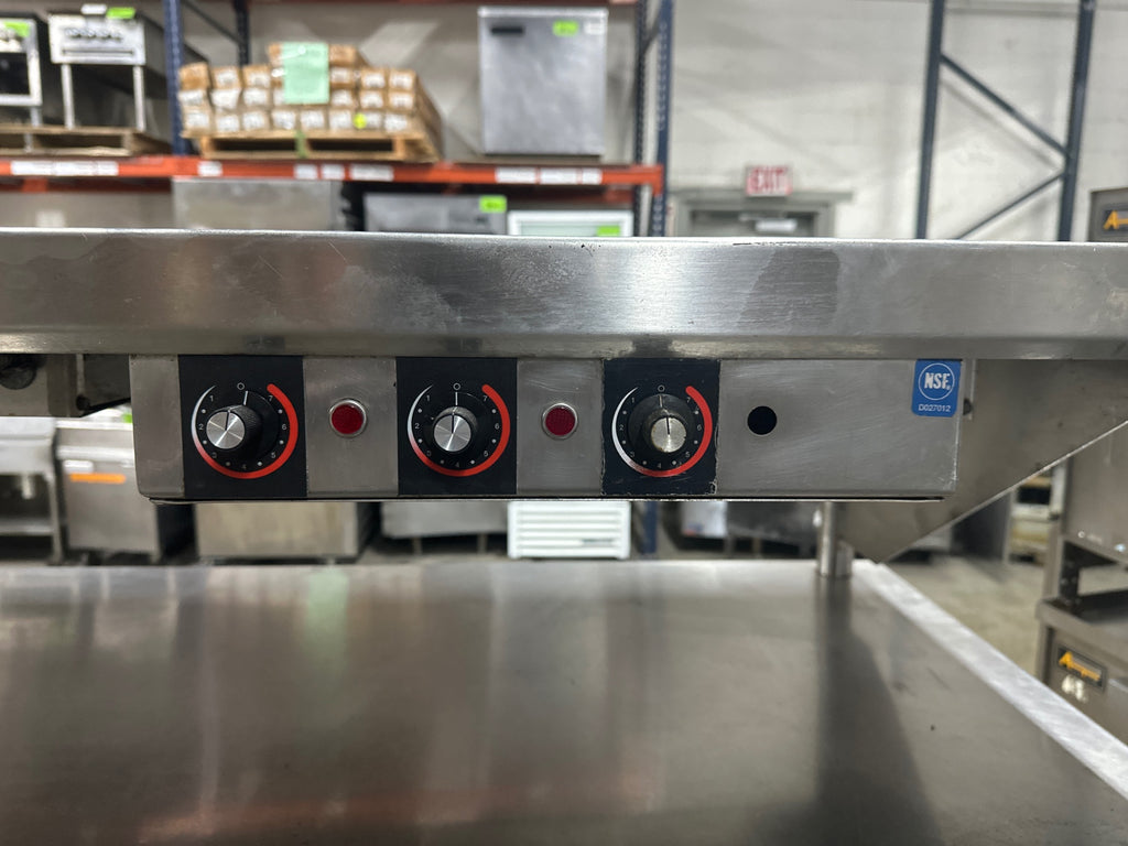 Stainless Steel Prep Table W/ Hatco Hot Well And Strip Heaters
