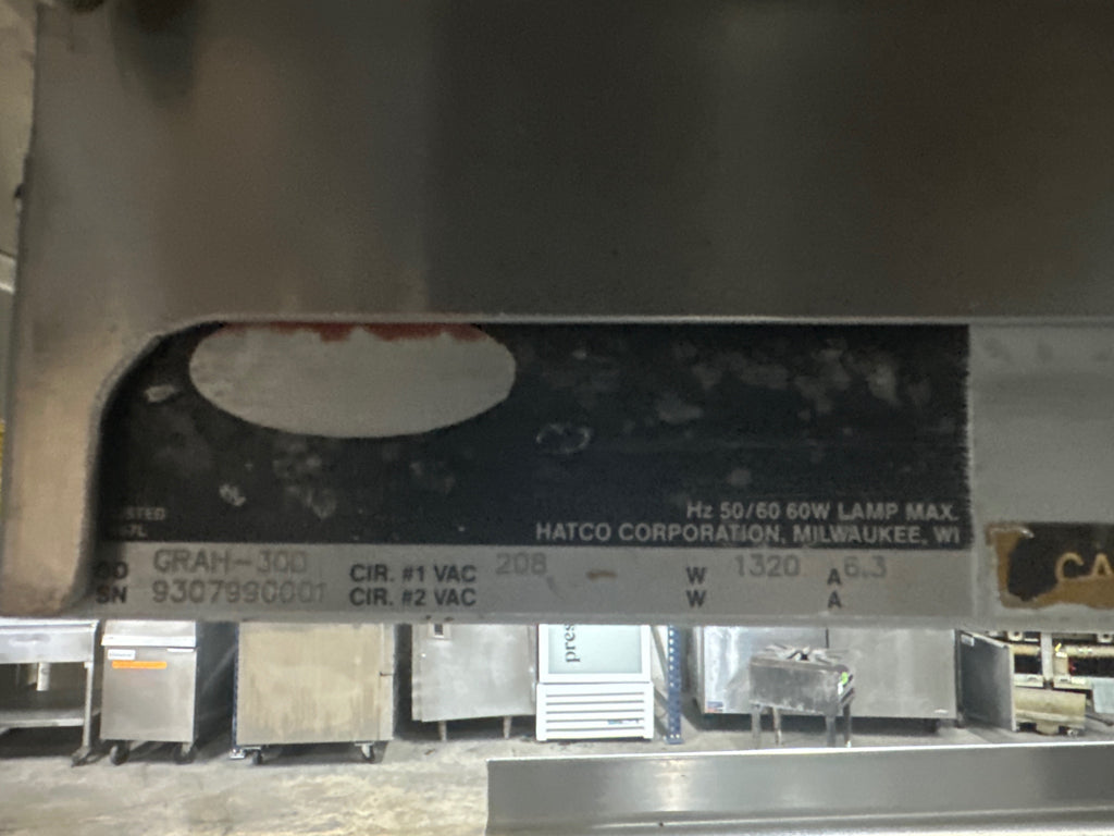 Stainless Steel Prep Table W/ Hatco Hot Well And Strip Heaters