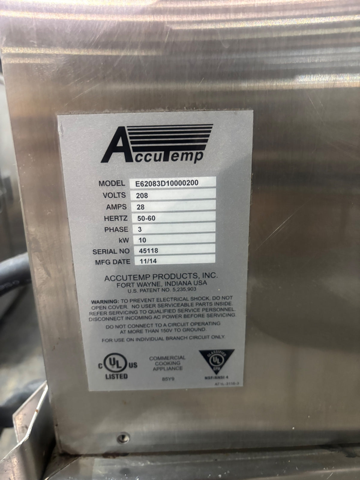 AccuTemp Commercial Steamer, With Stand - Lot of 2