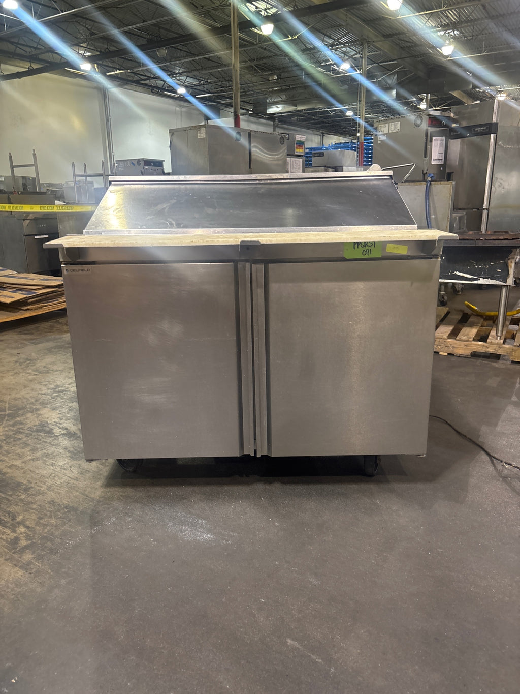 Delfield 4448NP-18M Sandwich Salad Prep Table With Refrigerated Base