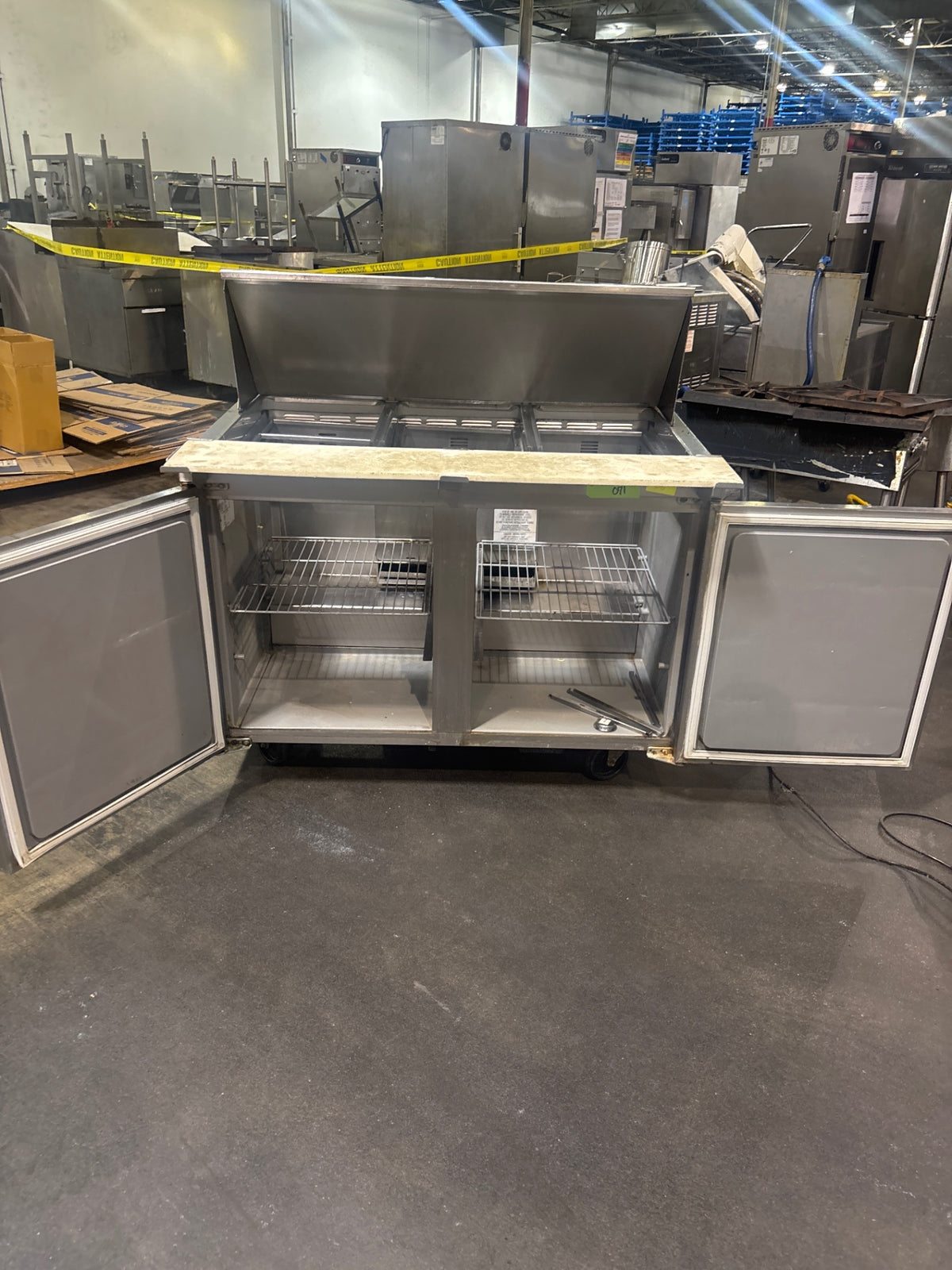 Delfield 4448NP-18M Sandwich Salad Prep Table With Refrigerated Base