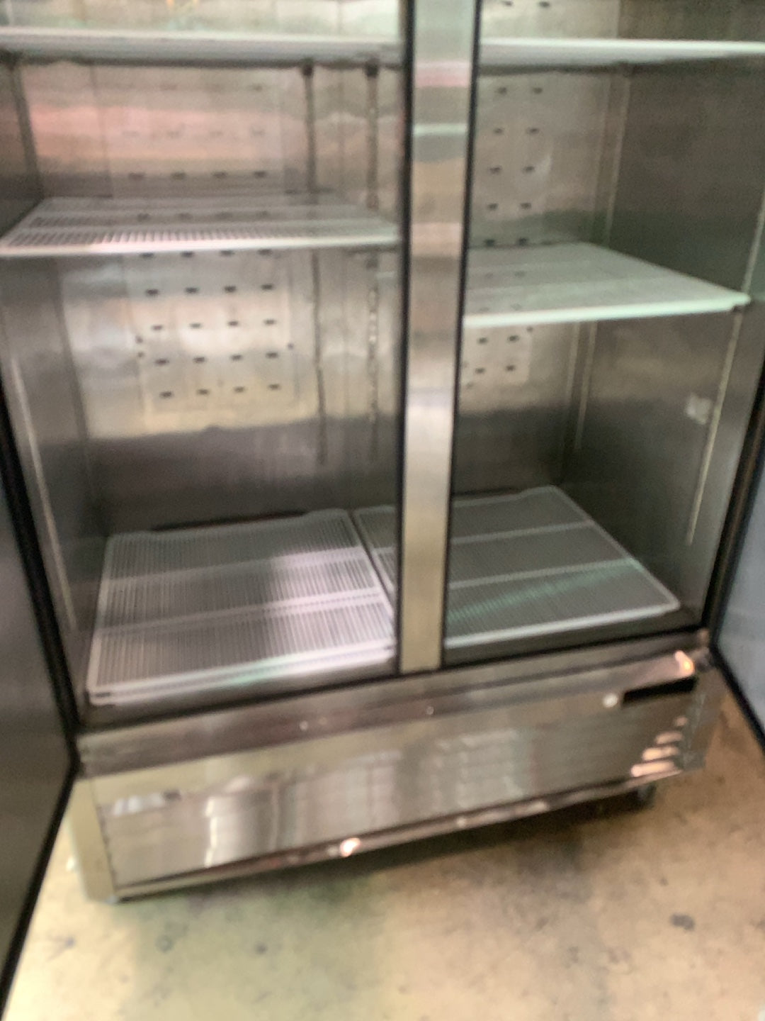 Atosa MBF8507GR Vertical Cooler, Bottom Mount Reach-In 2 Solid Swing Doors 115V Stainless Steel On Casters