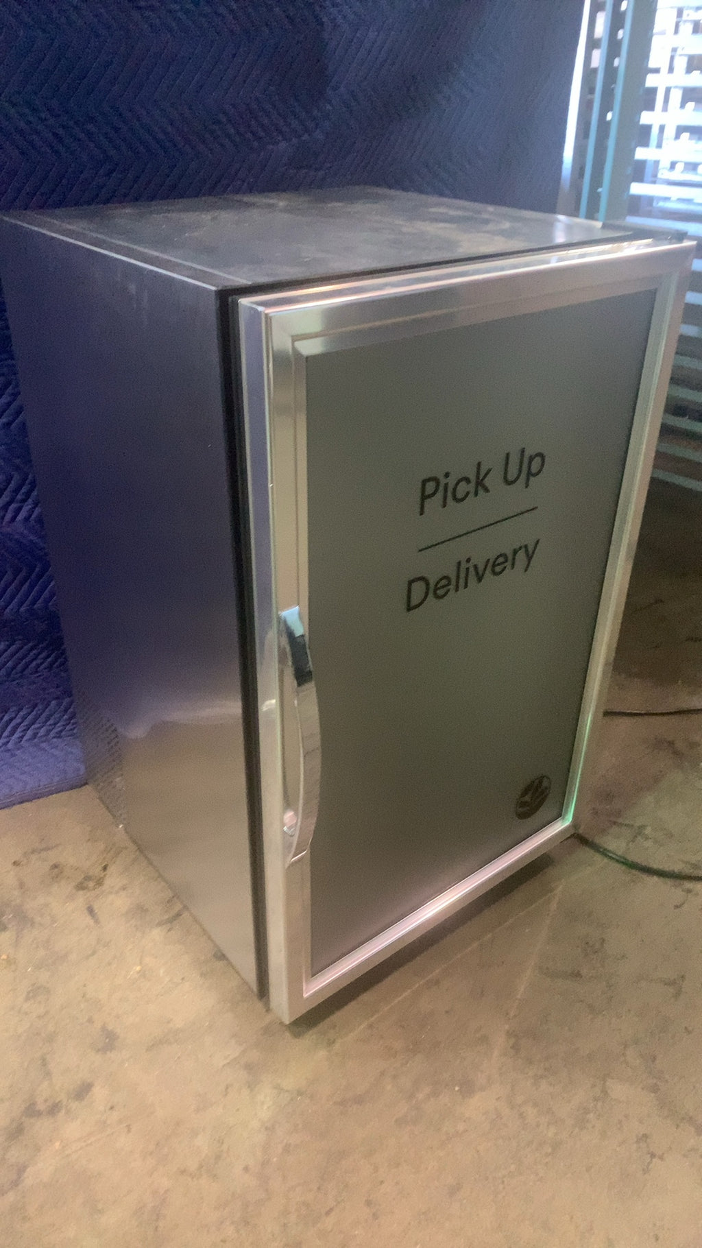 True GDM-07-S-HC-TSL01 Refrigerator, Merchandiser Undercounter Single Glass Door 'Pick Up Delivery' Graphic 115V Electric