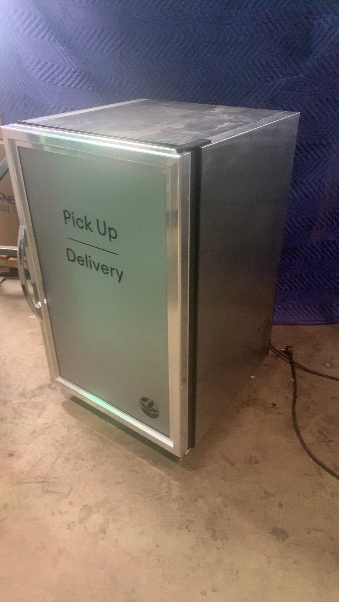 True GDM-07-S-HC-TSL01 Refrigerator, Merchandiser Undercounter Single Glass Door 'Pick Up Delivery' Graphic 115V Electric