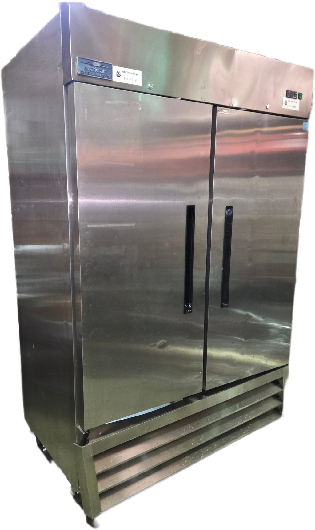 Arctic Air AR49E Commercial Refrigerator, Upright 2 Solid Swing Doors Energy Star Rated