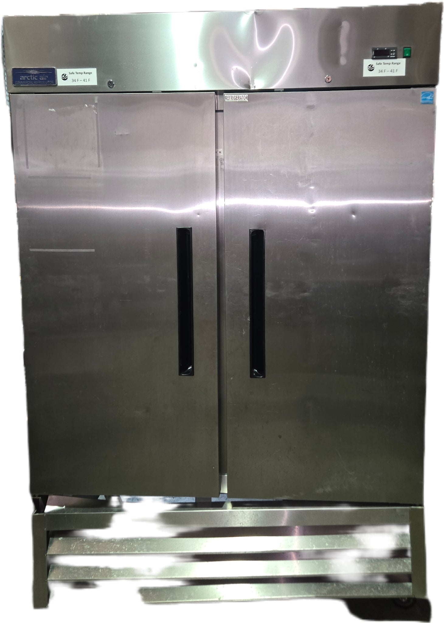 Arctic Air AR49E Commercial Refrigerator, Upright 2 Solid Swing Doors Energy Star Rated