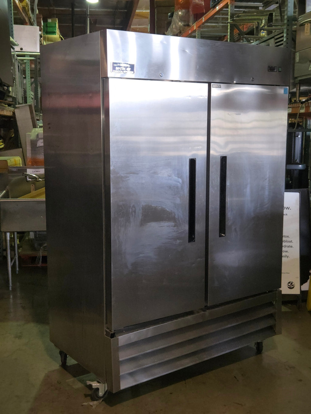 Arctic Air AR49E Commercial Refrigerator, Upright 2 Solid Swing Doors Energy Star Rated