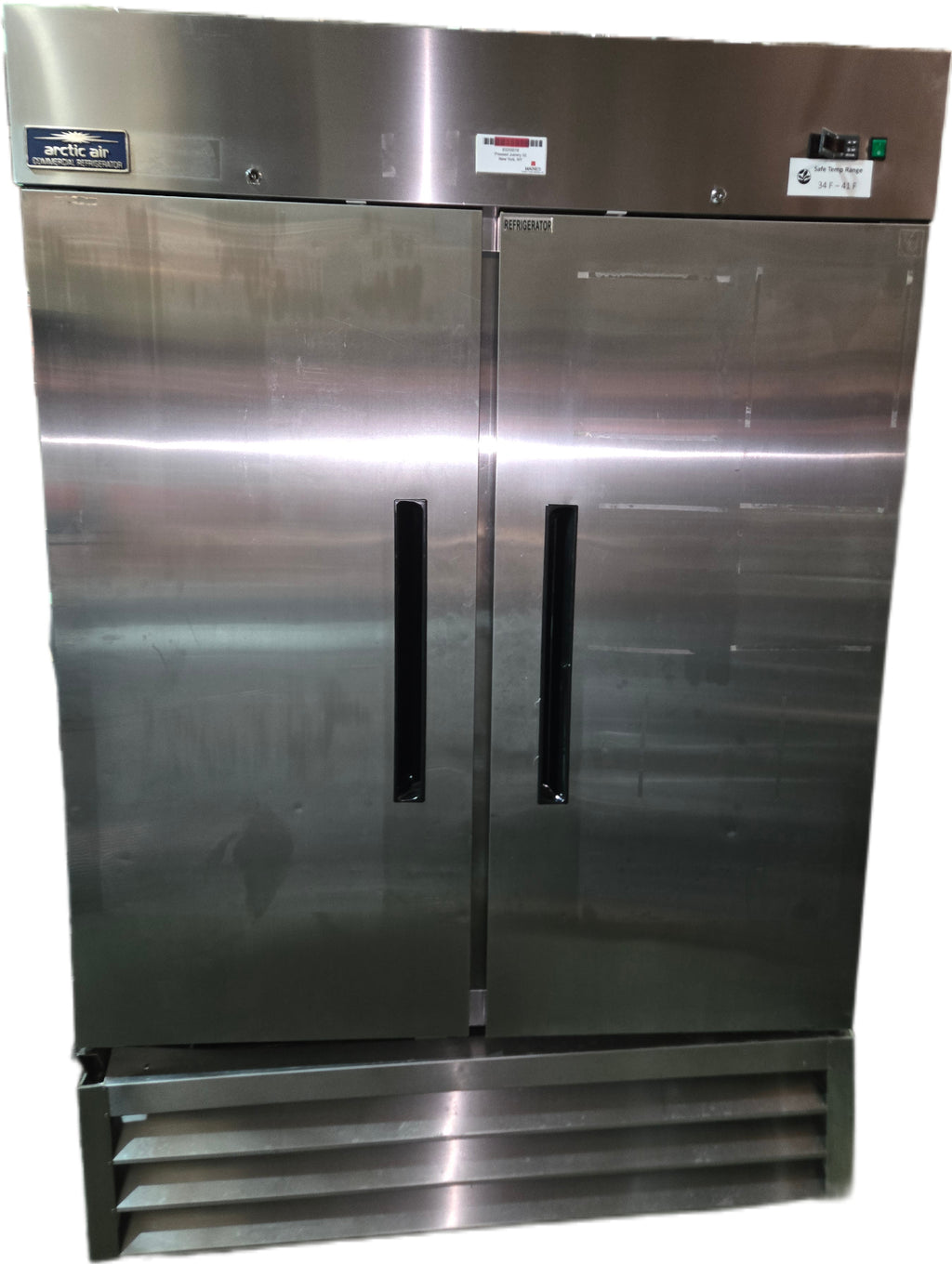 Arctic Air AR49E Commercial Refrigerator, Upright 2 Swing Doors Electric Stainless Steel