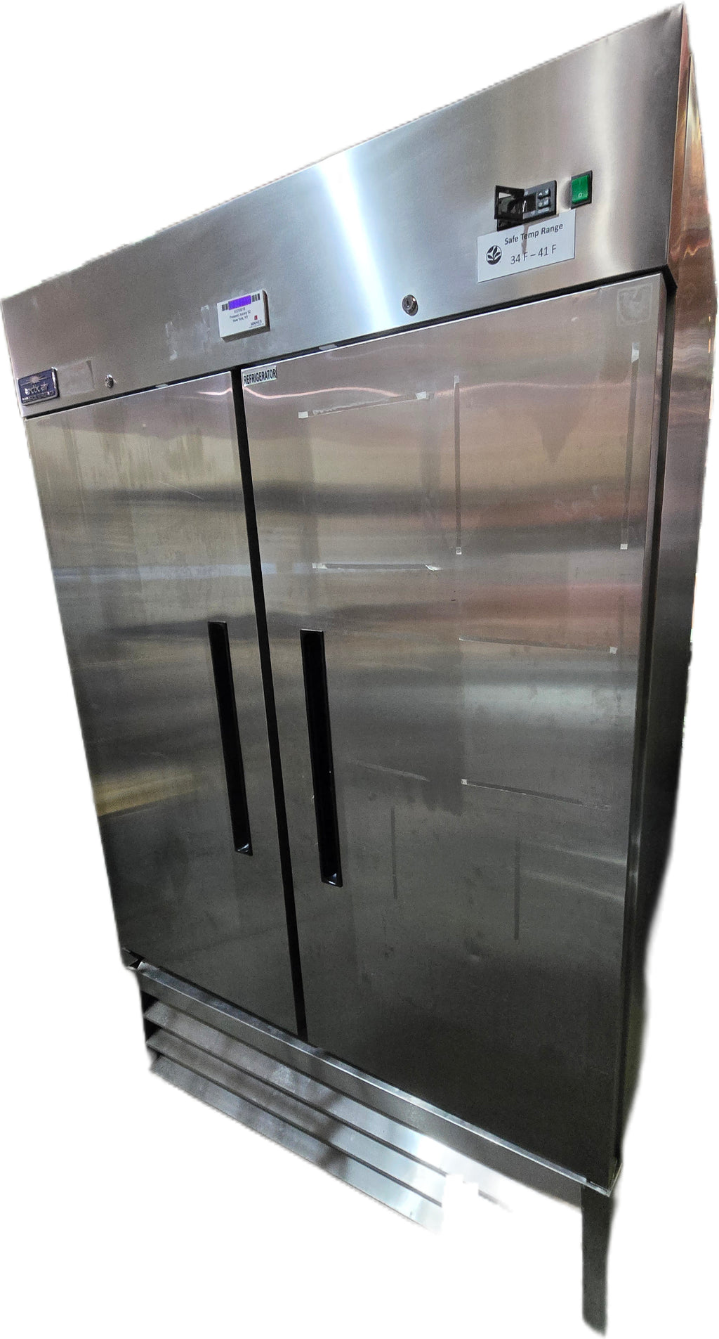 Arctic Air AR49E Commercial Refrigerator, Upright 2 Swing Doors Electric Stainless Steel