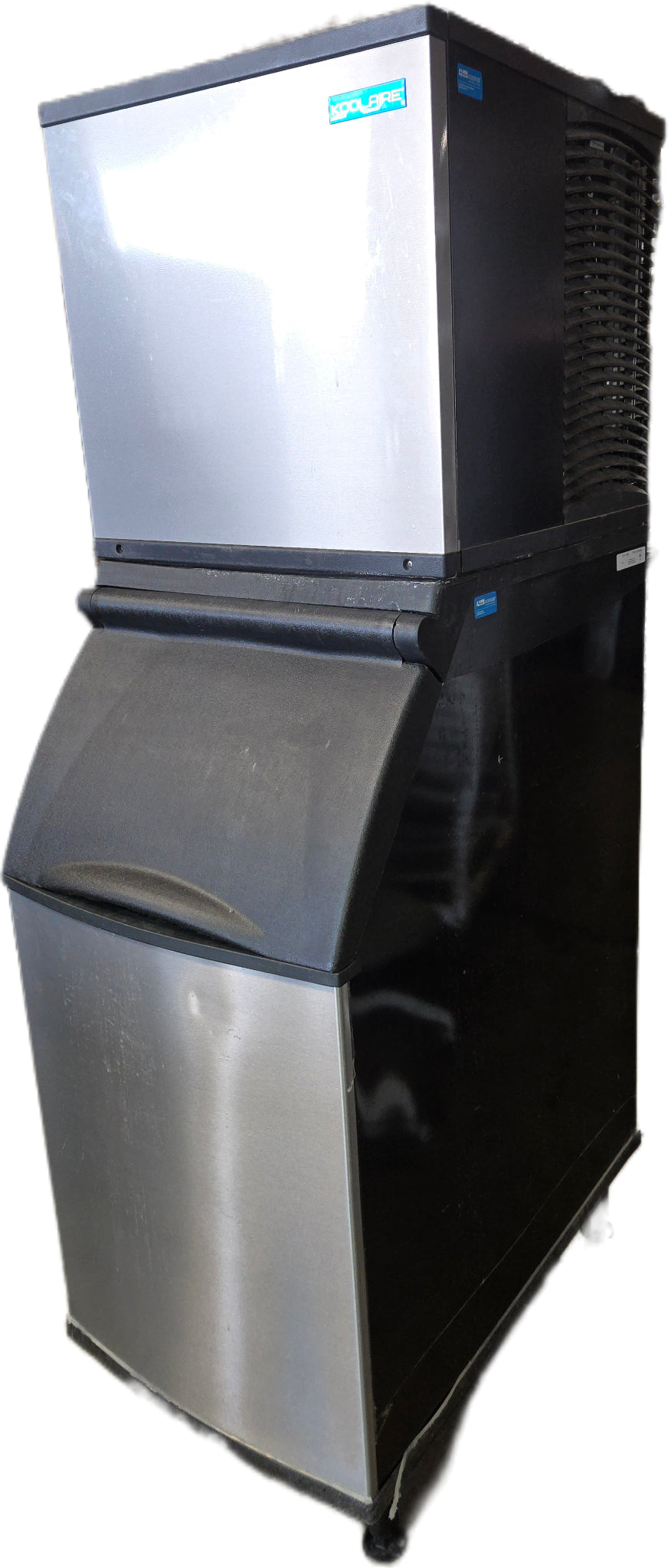 Manitowoc KDT0420A-161 Ice Machine Head and Bin Combination, Air Cooled 115 Volt NSF Certified on Wheels
