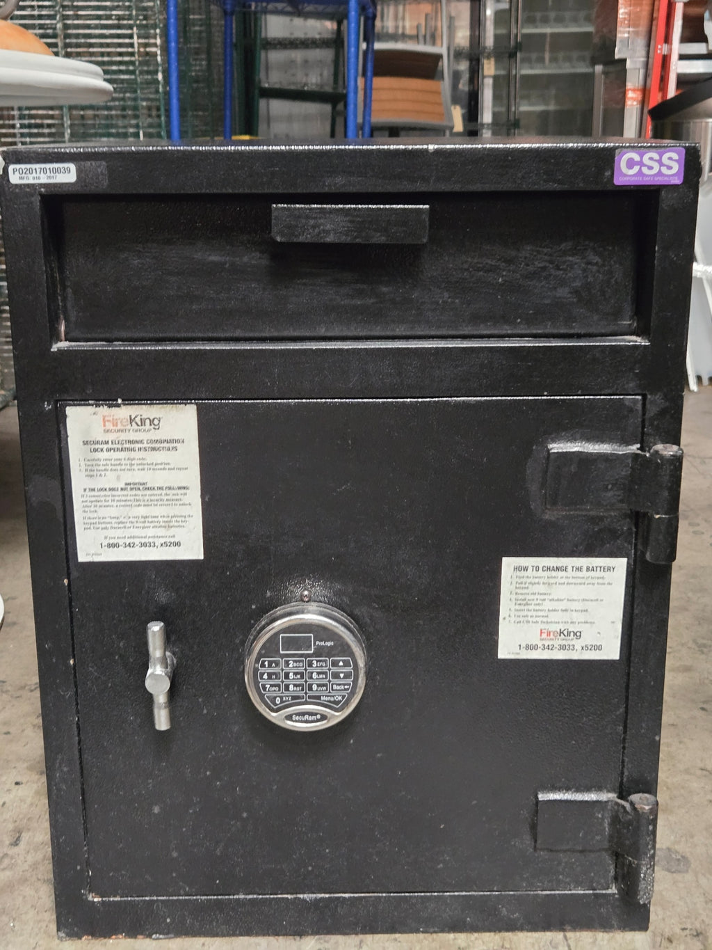 FireKing DD Series Safe, Depository, Drop Slot Electronic Keypad Lock