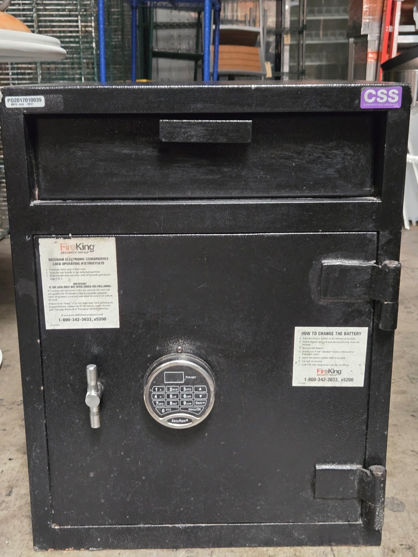 FireKing DD Series Safe, Depository, Drop Slot Electronic Keypad Lock
