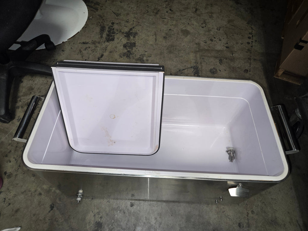 Stainless Steel Party Cooler, Party Split Lid Spigot Bottle Opener