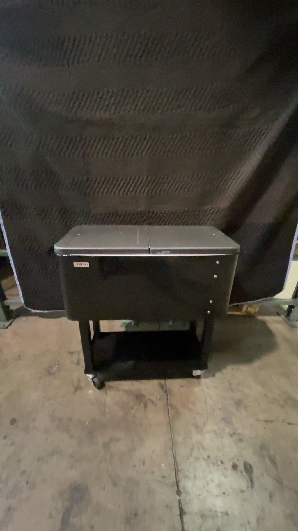 AVINGLI Outdoor Patio Cooler Cart Cooler, Cart Split Lid