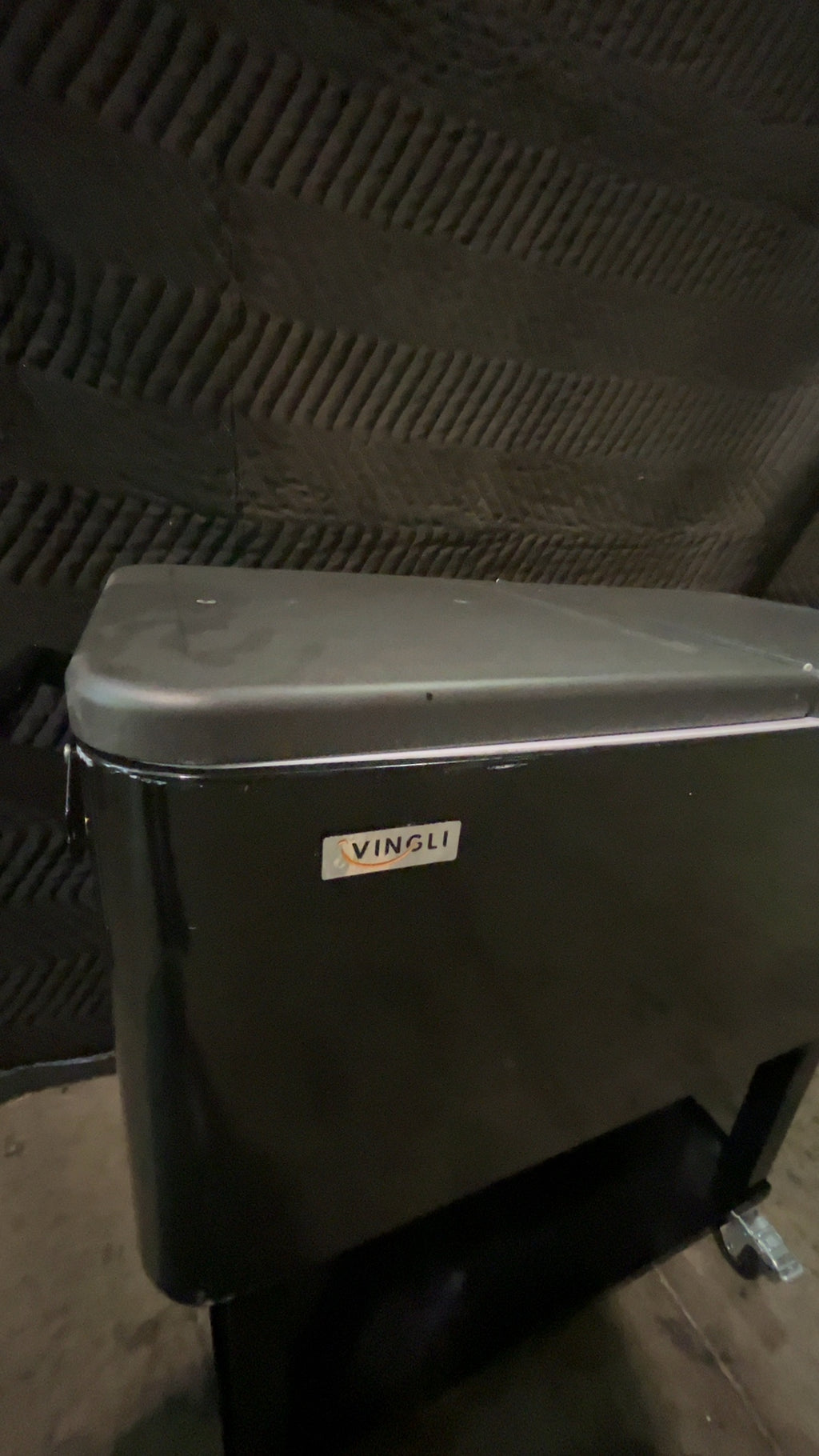 AVINGLI Outdoor Patio Cooler Cart Cooler, Cart Split Lid