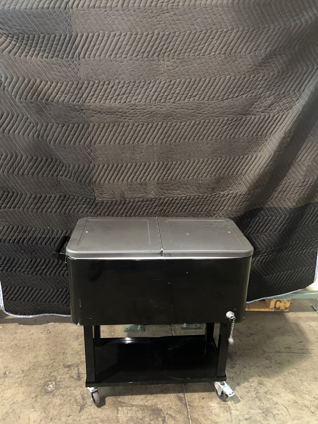 AVINGLI Outdoor Patio Cooler Cart Cooler, Cart Split Lid