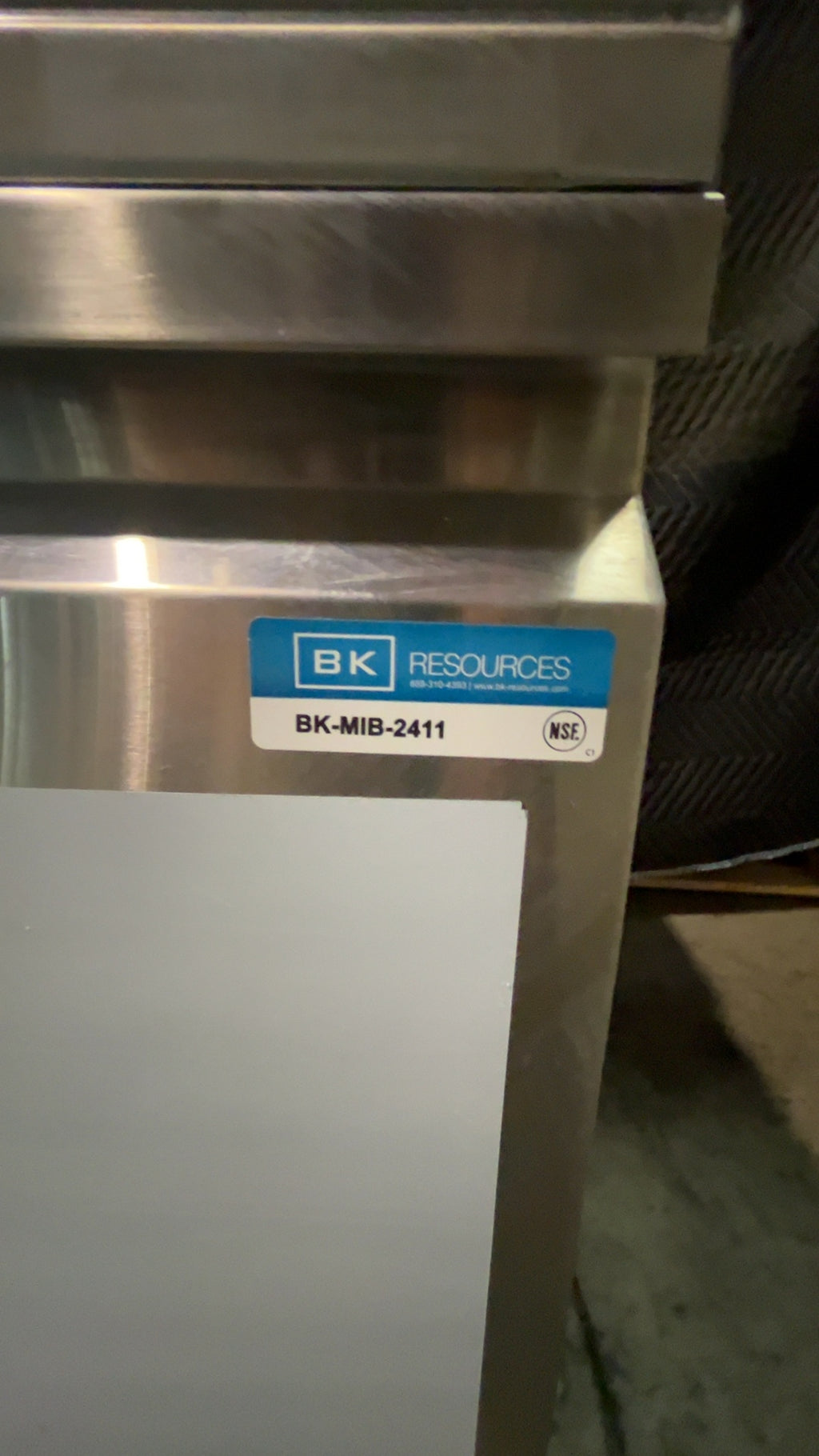 BK RESOURCES BK-MIB-2411 Ice Bin, Insulated Mobile Stainless Steel NSF Certified